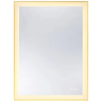 Savoy House Paulding Led Rectangle Frontlit Mirror With Gold Frame