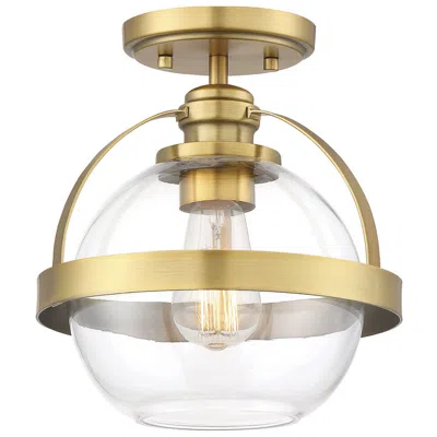 Savoy House Pendleton 9 1/2" Wide Warm Brass Ceiling Light