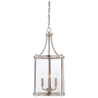 Savoy House Penrose 12"w Satin Nickel 3-light Mini Pendant