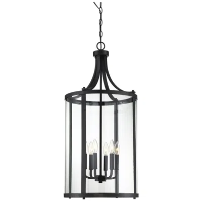 Savoy House Penrose 16" Wide Black 6-light Foyer Pendant