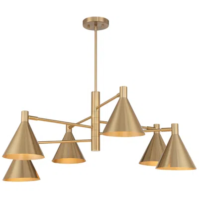 Savoy House Pharos 6-light Chandelier In Noble Brass By Breegan Jane In Gold