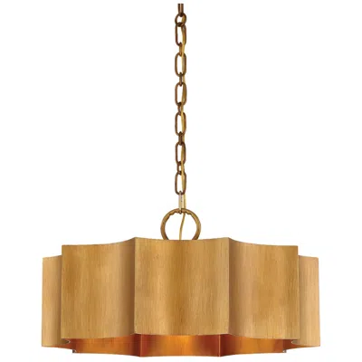 Savoy House Shelby 22 1/2" Wide Gold Patina 3-light Pendant