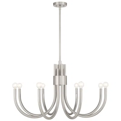 Savoy House Sorrento 8-light Chandelier In Satin Nickel