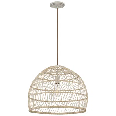Savoy House Sussex 20"w Natural Rattan Dome Pendant Light