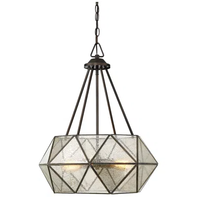 Savoy House Tartan 20" Wide Oiled Burnished Bronze 4-light Pendant