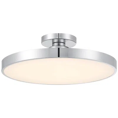 Savoy House Thayer 1-light Led Ceiling Light In Chrome In Silver