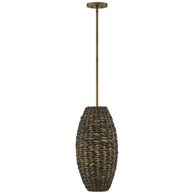 Savoy House Tierra Brisa 1-light Pendant In Riviera Brass By Breegan Jane In Brown
