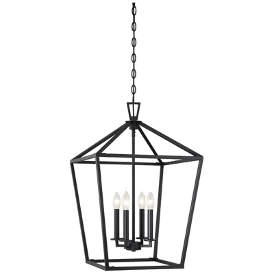 Savoy House Townsend 17" Wide Matte Black 4-light Pendant