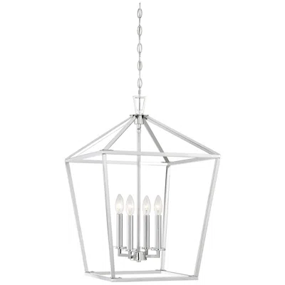 Savoy House Townsend 17" Wide Polished Nickel 4-light Pendant
