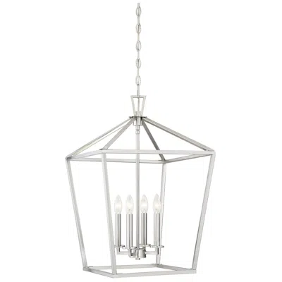 Savoy House Townsend 17" Wide Satin Nickel 4-light Pendant