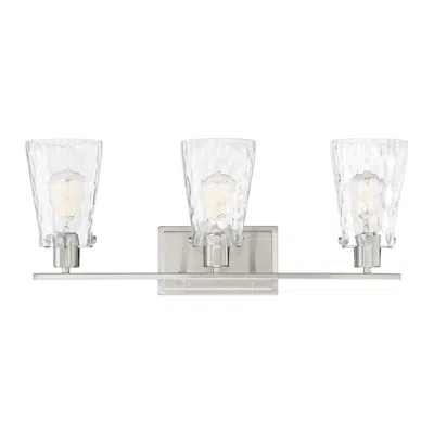 Savoy House Vaughan 23.75" Wide 3-light Satin Nickel Bath Light