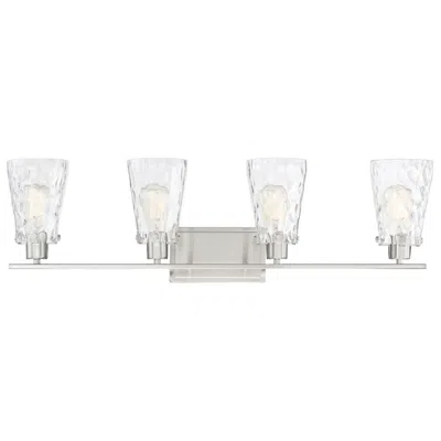 Savoy House Vaughan 32.5" Wide 4-light Satin Nickel Bath Light