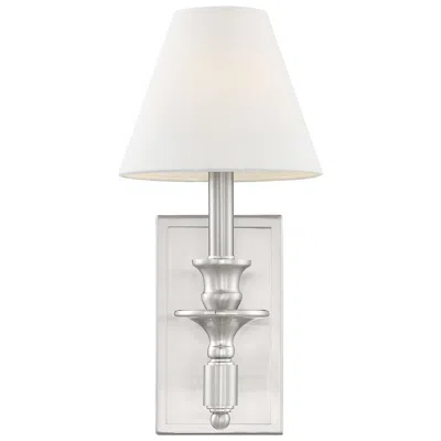 Savoy House Washburn 15" High Satin Nickel Wall Sconce