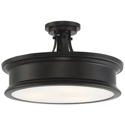 Savoy House Watkins 16" Wide Bronze Ceiling Light