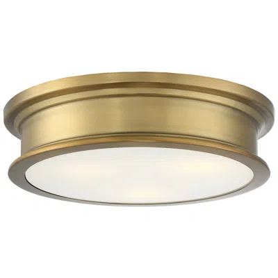 Savoy House Watkins 3-light Ceiling Light In Warm Brass