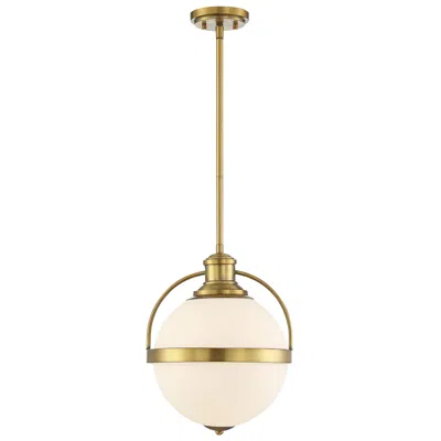 Savoy House Westbourne 12 3/4" Wide Warm Brass Globe Pendant Light