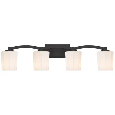 Savoy House Whitney 33" Wide Matte Black 4-light Bath Light