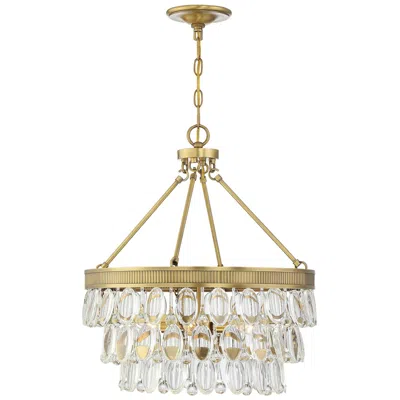 Savoy House Windham 20"w Gold Metal Crystal 4-light Pendant