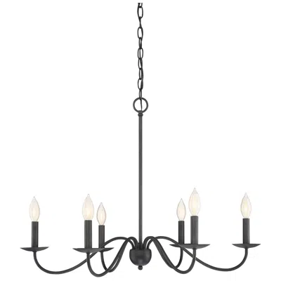 Savoy House Xander 30" Wide Aged Iron 6-light Chandelier