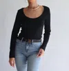 Savra√© Dtn Long Sleeve Top In Black