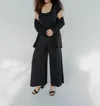 Savra√© Rae Tailored Jumpsuit In Black In Black