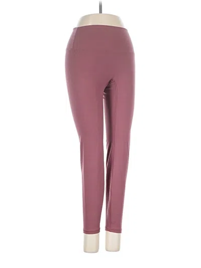 Pre-owned Savvi Active Pants In Burgundy