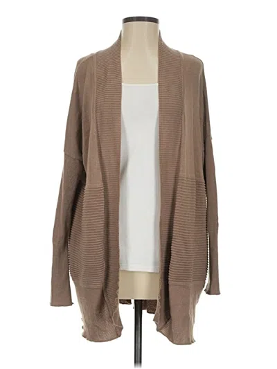 Pre-owned Savvi Cardigan Sweater In Tan