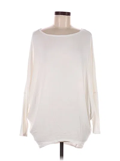 Pre-owned Savvi Long Sleeve Top Ivory Boatneck Tops