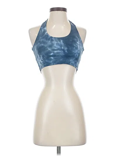 Pre-owned Savvi Tank Top Blue Halter Neckline Tops