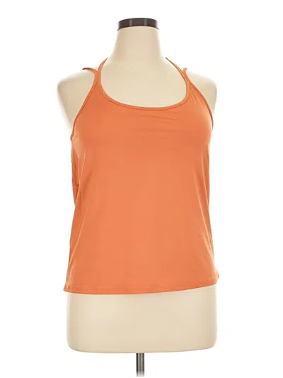 Pre-owned Savvi Tank Top Orange Halter Neckline Tops