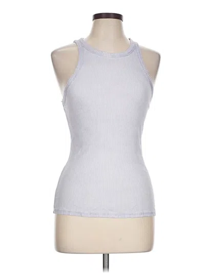 Pre-owned Savvi Tank Top Silver Halter Neckline Tops