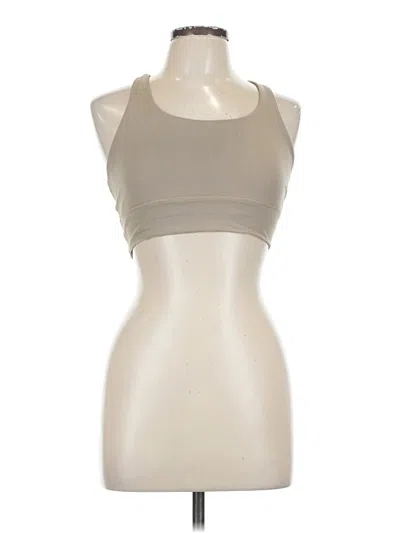 Pre-owned Savvi Tank Top Tan Halter Neckline Tops In Brown