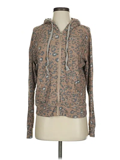 Pre-owned Savvi Zip Up Hoodie In Gold