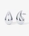 Savvy Bling Teardrop Waterdrop Earrings In Silver In Metallic
