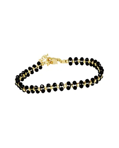 Savvy Cie 14k Plated Beads Bracelet In Gold