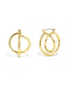 Savvy Cie 14k Plated Corkscrew Earrings
