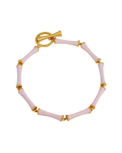 Savvy Cie 14k Plated Link Toggle Bracelet In Gold