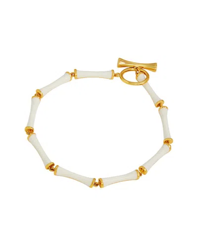 Savvy Cie 14k Plated Link Toggle Bracelet In Gold