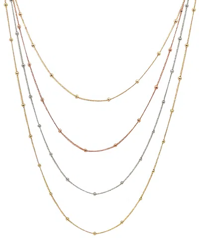 Savvy Cie 14k Tri-tone Plated Necklace