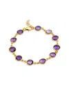 Savvy Cie 18 Carat Amethyst Bracelet