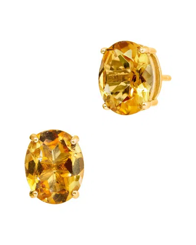 Savvy Cie 18k 3.50 Ct. Tw. Citrine Studs