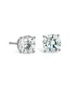 Savvy Cie 18k & Silver Cz Studs