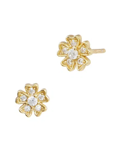 Savvy Cie 18k Gold Over Sterling Stud Cluster