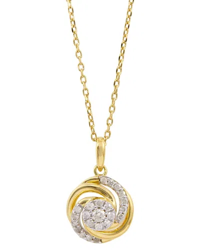 Savvy Cie 18k Gold Plated Over Sterling Silver .925 0.25tcw