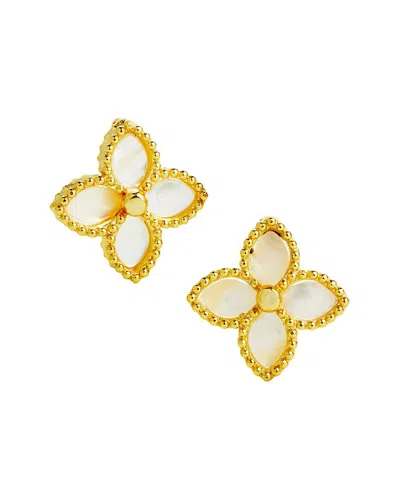 Savvy Cie 18k Over Silver 15mm Studs