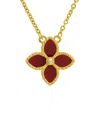 Savvy Cie 18k Over Silver Agate Necklace