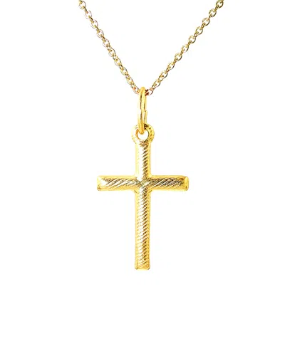 Savvy Cie 18k Over Silver Pendant Necklace
