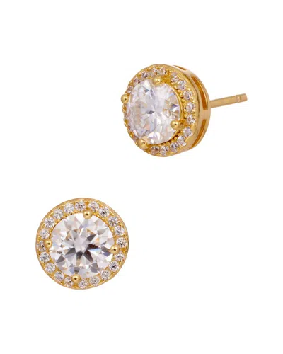 Savvy Cie 18k Over Silver Studs In Gold