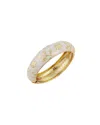 Savvy Cie 18k Plated Bangle Bracelet In Gold