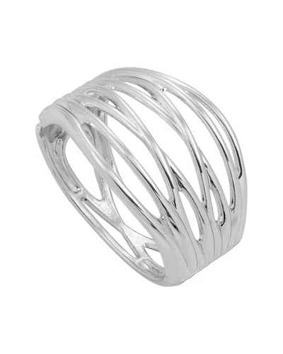 Savvy Cie 18k Plated Bangle Bracelet In Metallic
